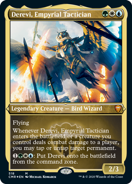 【ENG】【Foil】■エッチング■《浄火の戦術家、デリーヴィー/Derevi, Empyrial Tactician》[CMR]