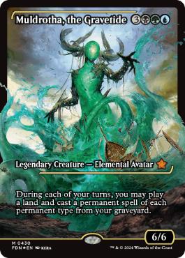 【ENG】【Foil】■ショーケース■《墓場波、ムルドローサ/Muldrotha, the Gravetide》[FDN]