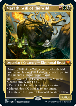 【ENG】【Foil】■エッチング■《野生の意志、マラス/Marath, Will of the Wild》[CMR]