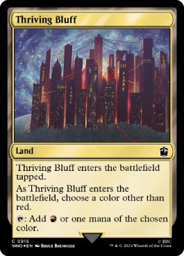 【ENG】【Foil】■サージ■《興隆する絶壁/Thriving Bluff》[WHO]