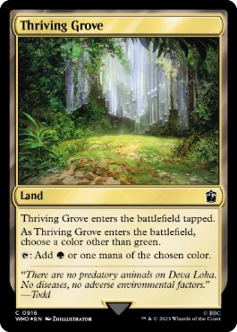 【ENG】【Foil】■サージ■《興隆する木立/Thriving Grove》[WHO]