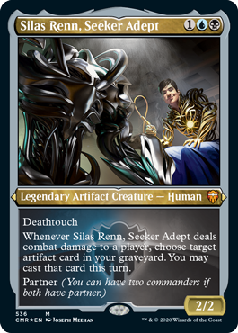 【ENG】【Foil】■エッチング■《求道の達人、サイラス・レン/Silas Renn, Seeker Adept》[CMR]