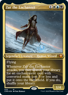 【ENG】【Foil】■エッチング■《結界師ズアー/Zur the Enchanter》[CMR]