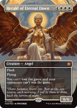 【ENG】【Foil】■マナ■《永遠曙光の伝令/Herald of Eternal Dawn》[FDN]