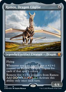 【ENG】【Foil】■エッチング■《ドラゴン・エンジン、レイモス/Ramos, Dragon Engine》[CMR]