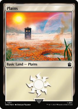【ENG】【Foil】■サージ■《平地/Plains》(1157)[WHO]