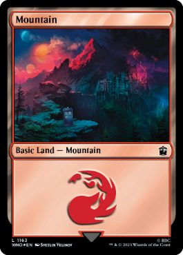 【ENG】【Foil】■サージ■《山/Mountain》(1163)[WHO]
