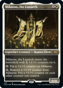 【ENG】【Foil】■エッチング■《月皇ミケウス/Mikaeus, the Lunarch》[2X2]