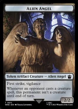 【ENG】【Foil】■サージ■《エイリアン・天使トークン/Alien Angel Token》[WHO]