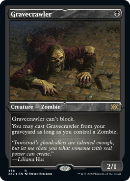 【ENG】【Foil】■エッチング■《墓所這い/Gravecrawler》[2X2]