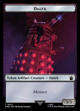 【ENG】【Foil】■サージ■《ダーレクトークン/Dalek Token》[WHO]