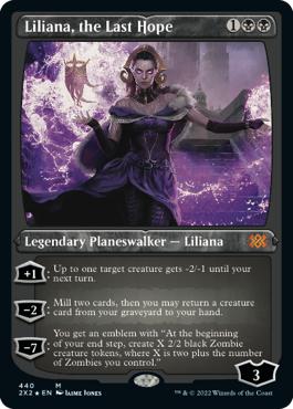 【ENG】【Foil】■エッチング■《最後の望み、リリアナ/Liliana, the Last Hope》[2X2]