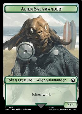 【ENG】【Foil】■サージ■《エイリアン・サラマンダートークン/Alien Salamander Token》[WHO]