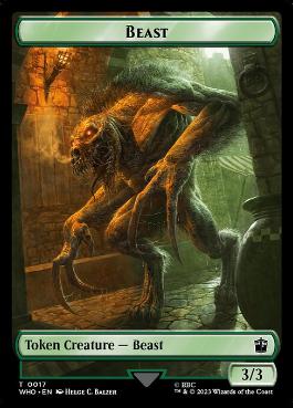 【ENG】【Foil】■サージ■《ビーストトークン/Beast Token》[WHO]
