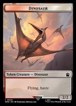 【ENG】【Foil】■サージ■《恐竜トークン/Dinosaur token》[WHO]
