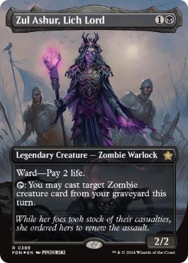 【ENG】【Foil】■マナ■《死者の王、ザル・アシュール/Zul Ashur, Lich Lord》[FDN]