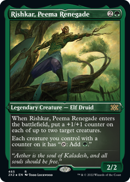 【ENG】【Foil】■エッチング■《ピーマの改革派、リシュカー/Rishkar, Peema Renegade》[2X2]