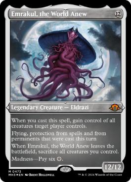 【ENG】【Foil】■エッチング■《再誕世界、エムラクール/Emrakul, the World Anew》[MH3]