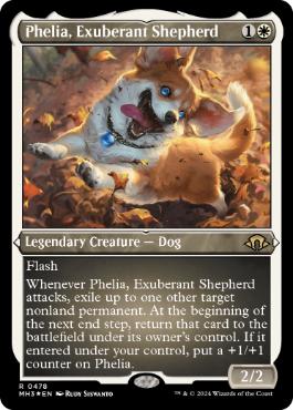 【ENG】【Foil】■エッチング■《溌剌の牧羊犬、フィリア/Phelia, Exuberant Shepherd》[MH3]