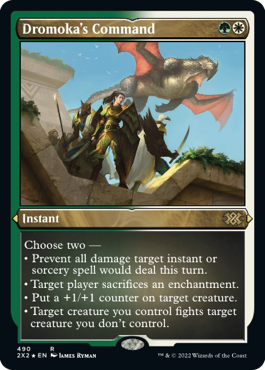 【ENG】【Foil】■エッチング■《ドロモカの命令/Dromoka's Command》[2X2]