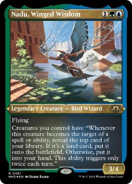【ENG】【Foil】■エッチング■《有翼の叡智、ナドゥ/Nadu, Winged Wisdom》[MH3]