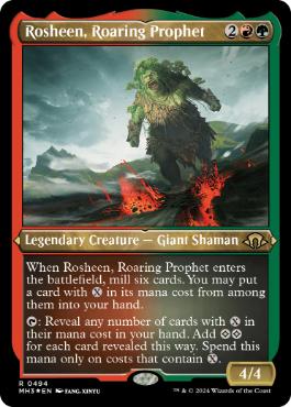 【ENG】【Foil】■エッチング■《咆哮する予言者、ロシーン/Rosheen, Roaring Prophet》[MH3]
