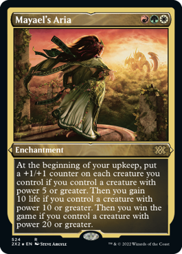 【ENG】【Foil】■エッチング■《メイエルのアリア/Mayael's Aria》[2X2]