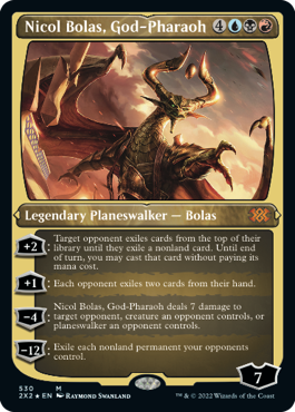 【ENG】【Foil】■エッチング■《王神、ニコル・ボーラス/Nicol Bolas, God-Pharaoh》[2X2]