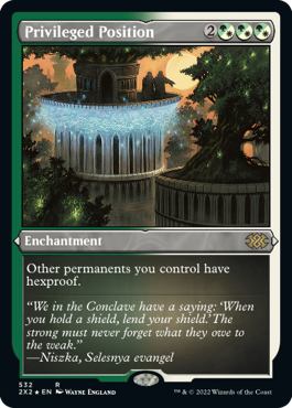 【ENG】【Foil】■エッチング■《特権階級/Privileged Position》[2X2]