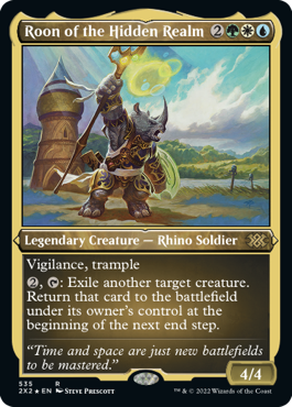 【ENG】【Foil】■エッチング■《隠された領域のローン/Roon of the Hidden Realm》[2X2]