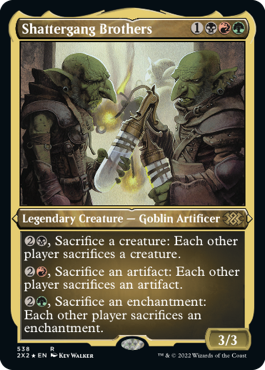 【ENG】【Foil】■エッチング■《破砕団の兄弟/Shattergang Brothers》[2X2]