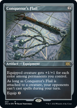 【ENG】【Foil】■エッチング■《征服者のフレイル/Conqueror's Flail》[2X2]