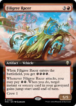【ENG】【Foil】■拡張アートリップル■《金線の競走車/Filigree Racer》[M3C]