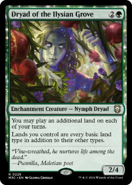 【ENG】【Foil】■リップル■《イリーシア木立のドライアド/Dryad of the Ilysian Grove》[M3C]