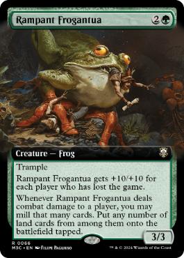 【ENG】【Foil】■拡張アートリップル■《荒ぶるオオガエル/Rampant Frogantua》[M3C]