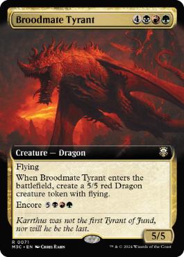 【ENG】【Foil】■拡張アートリップル■《若き群れの暴君/Broodmate Tyrant》[M3C]