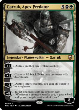 【ENG】【Foil】■リップル■《頂点捕食者、ガラク/Garruk, Apex Predator》[M3C]