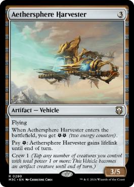 【ENG】【Foil】■リップル■《霊気圏の収集艇/Aethersphere Harvester》[M3C]