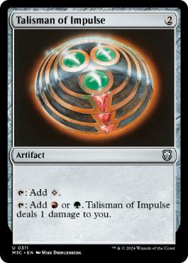 【ENG】【Foil】■リップル■《衝動のタリスマン/Talisman of Impulse》[M3C]