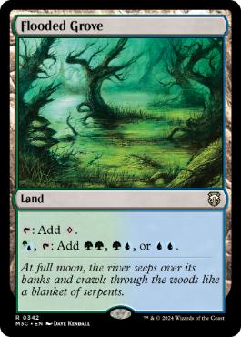 【ENG】【Foil】■リップル■《溢れかえる果樹園/Flooded Grove》[M3C]