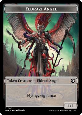 【ENG】【Foil】■リップル■《エルドラージ・天使+コピートークン/Eldrazi Angel+Copy Token》[M3C]