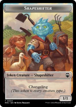 【ENG】【Foil】■リップル■《多相の戦士+コピートークン/Shapeshifter+Copy Token》[M3C]