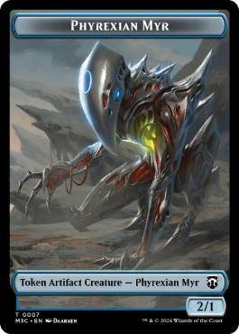 【ENG】【Foil】■リップル■《ファイレクシアン・マイア+霊基装置トークン/Phyrexian Myr+Servo Token》[M3C]