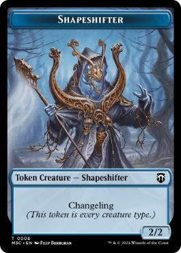 【ENG】【Foil】■リップル■《多相の戦士+ドラゴントークン/Shapeshifter+Dragon Token》[M3C]