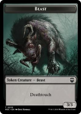 【ENG】【Foil】■リップル■《ビースト+多相の戦士トークン/Beast+Shapeshifter Token》[M3C]