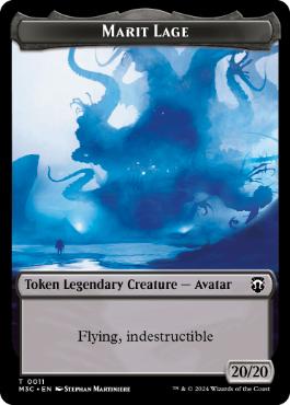 【ENG】【Foil】■リップル■《マリット・レイジ+砂漠の民・戦士トークン/Marit Lage+Sand Warrior Token》[M3C]