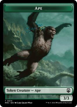 【ENG】【Foil】■リップル■《類人猿+植物トークン/Ape+Plant Token》[M3C]