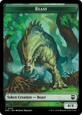 【ENG】【Foil】■リップル■《ビースト+コピートークン/Beast+Copy Token》[M3C]