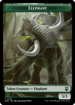 【ENG】【Foil】■リップル■《象+ビーストトークン/Elephant+Beast Token》[M3C]