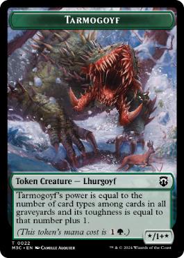 【ENG】【Foil】■リップル■《タルモゴイフ+ゴブリントークン/Tarmogoyf+Goblin Token》[M3C]